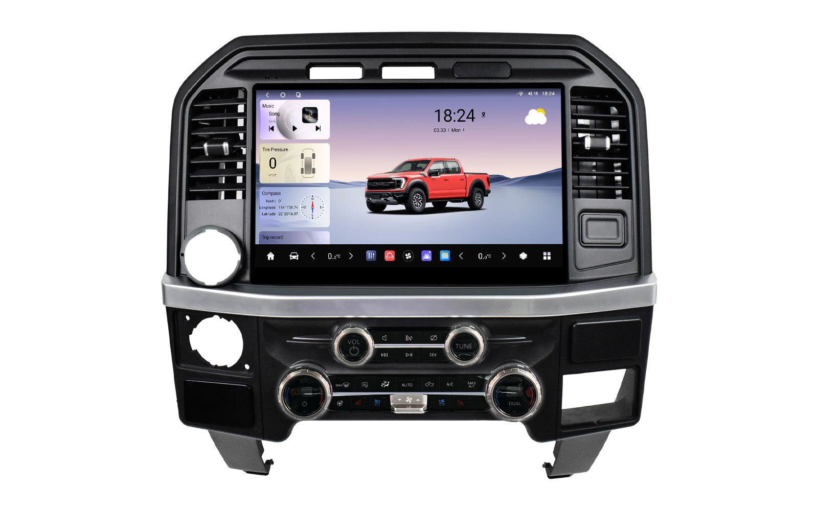H7 Pro OEM-Style Dashboard Setup for 13th Gen Ford F-150 | Replaces SYNC 2 & 4.2" Base Screen