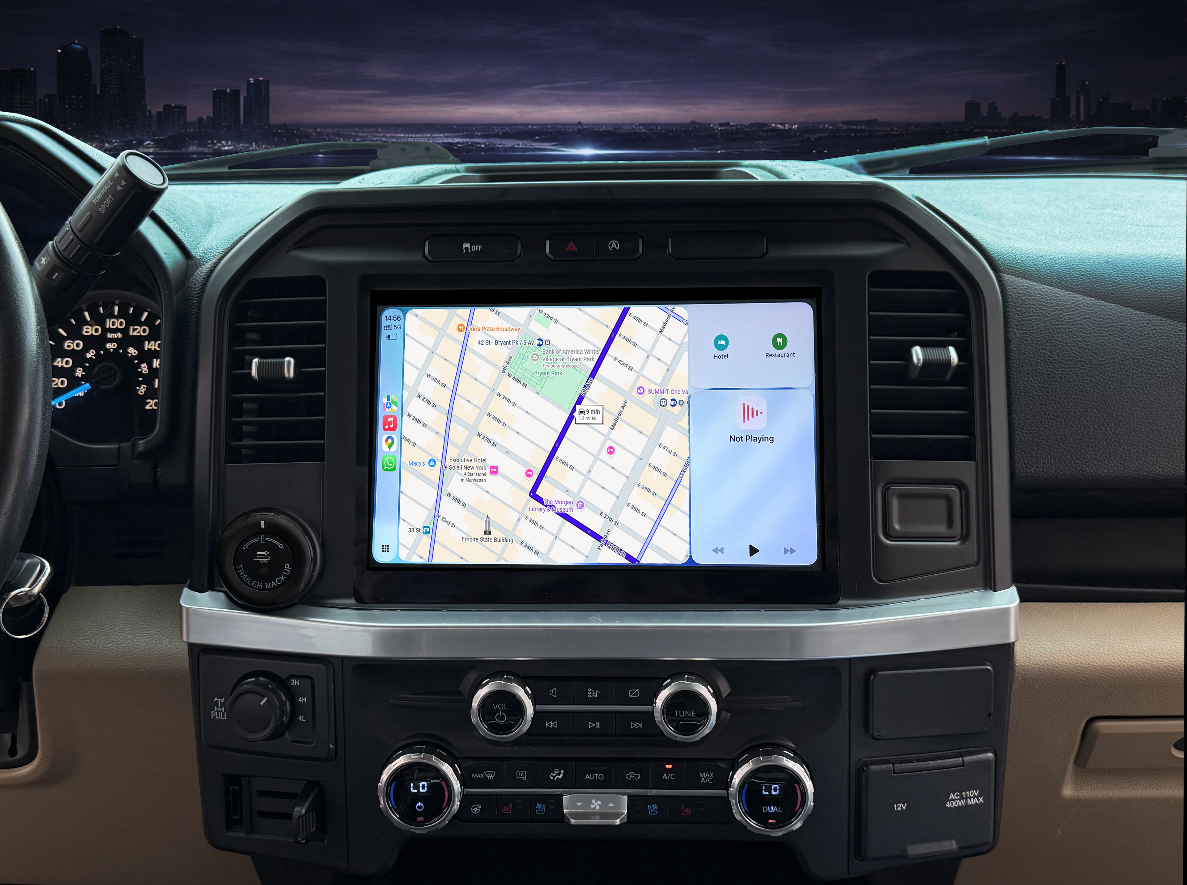 H7 Dual Pro 13" Screen Upgrade for 14th Gen Ford F-150 XL/XLT (2021+) | Retains Factory SYNC 4